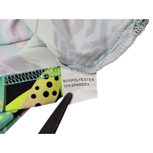 Sunday Swagger Tropical Polo Shirt Men's Large Colorful Green Performance Golf - Picture 10 of 12